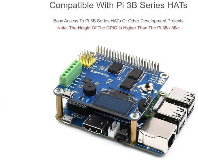 Alt view image 4 of 7 - Pi Zero 2W to Raspberry Pi 3B/B+ Adapter,Based on Raspberry Pi Zero 2W to Reproduce The Original Appearance of The 3B Series,Alternative Solution for Raspberry Pi 3 Model B/B+