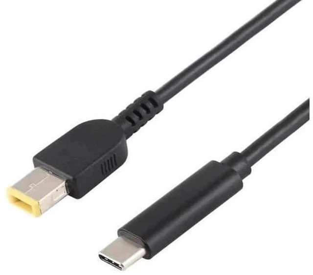 Alt view image 4 of 4 - 1.5m White USB-C to Big Square Tip PD Laptop Charging Cable for Lenovo ThinkPad / ThinkBook / Xiaoxin Notebooks