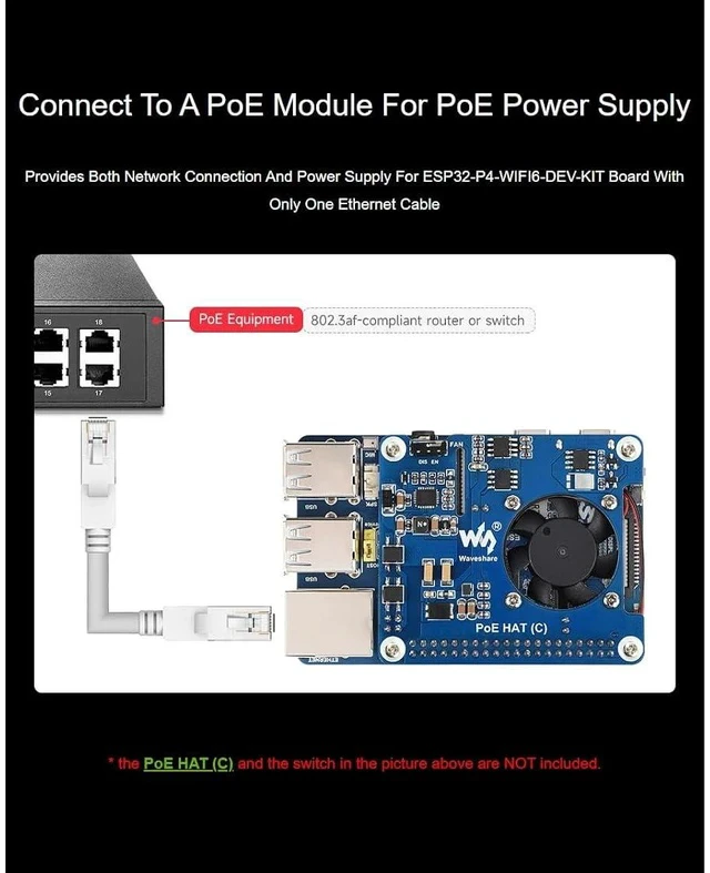Alt view image 4 of 7 - ESP32-P4-WIFI6-DEV-KIT High-Performance Development Board Based On ESP32-P4 and ESP32-C6, RISC-V 32-bit Dual-core and Single-core ProcessorsRich Human-Machine Interfaces
