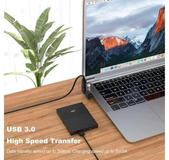Alt view image 6 of 6 - 2 Pack 90 Degree USB-C Male to USB 3.0 Female Adapter, Up & Down Angled Type-C to USB-A Converter Black, Compatible with MacBook Pro Air & All Type-C Laptops