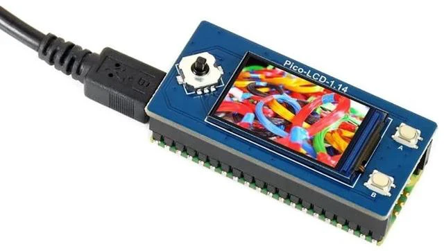 Main image of 1.14inch LCD Display Module for Raspberry Pi Pico 65K RGB Colors 240×135 Pixels with SPI Interface Embedded ST7789 Driver Using SPI Bus IPS Screen