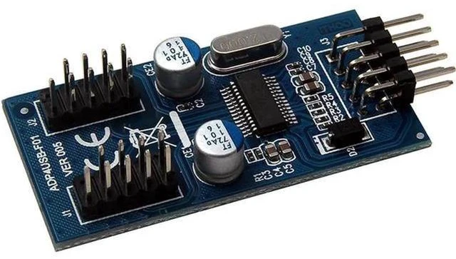 Alt view image 4 of 5 - 30CM Motherboard USB2.0 9Pin 1-to-2 Splitter Cable, Single 9Pin Male to Dual 9Pin Male Internal Header Extension Adapter