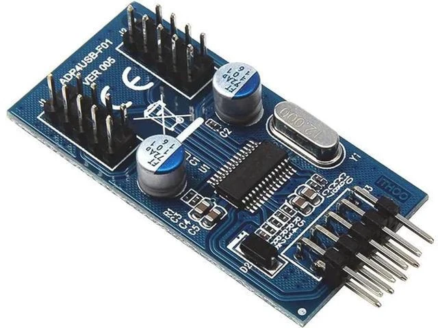 Alt view image 5 of 5 - 30CM Motherboard USB2.0 9Pin 1-to-2 Splitter Cable, Single 9Pin Male to Dual 9Pin Male Internal Header Extension Adapter
