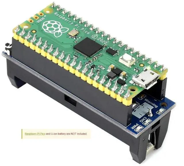 Alt view image 3 of 7 - UPS Module for Raspberry Pi Pico Board Uninterruptible Power Supply UPS HAT Power Management Expansion Board 5V,Monitoring Battery Operating Status via I2C Bus