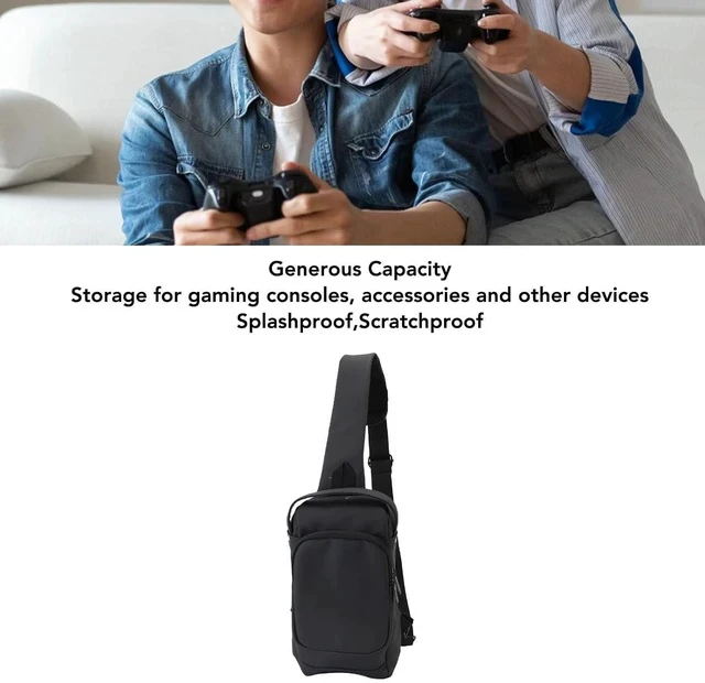 Alt view image 2 of 7 - Carrying Case for Steam Deck OLED Handheld Gaming Console, Travel Chest Carrying Gaming Pouch, Travel Bag for Consoles & Accessories with Large Storage Space, Black