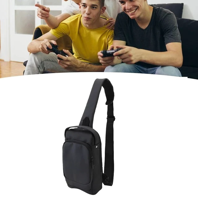 Alt view image 6 of 7 - Carrying Case for Steam Deck OLED Handheld Gaming Console, Travel Chest Carrying Gaming Pouch, Travel Bag for Consoles & Accessories with Large Storage Space, Black