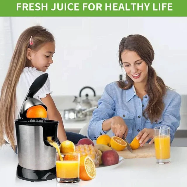 Alt view image 2 of 7 - US Standard 110V Household Stainless Steel Juicer Lemon Orange Pulp Juice Separator, Food-Grade Stainless Steel, Electric Juicer Machine for Home Use