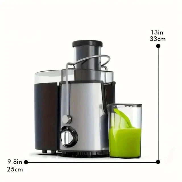 Alt view image 3 of 7 - Large Feed Chute Juice Extractor Automatic Pulp & Juice Separation, Household Cold Press Juicer with Whole Fruit Feeding
