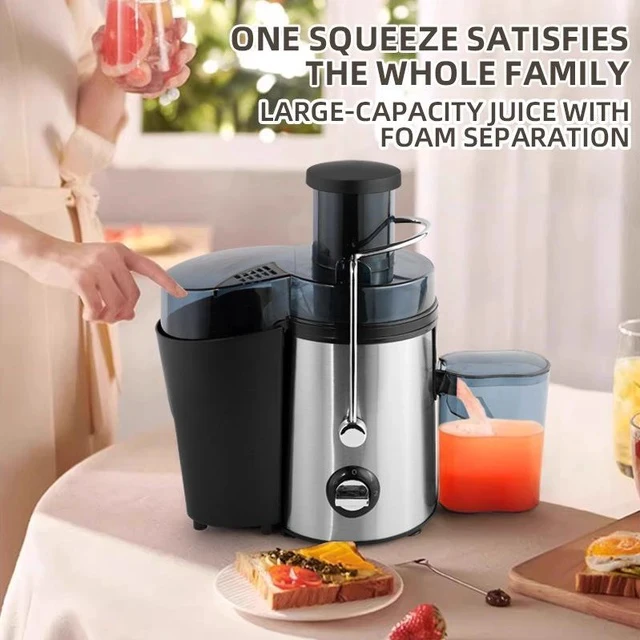 Alt view image 6 of 7 - Large Feed Chute Juice Extractor Automatic Pulp & Juice Separation, Household Cold Press Juicer with Whole Fruit Feeding