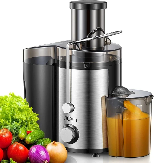 Alt view image 4 of 7 - Large Feed Chute Juice Extractor Automatic Pulp & Juice Separation, Household Cold Press Juicer with Whole Fruit Feeding