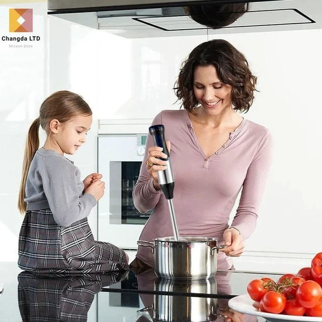 Alt view image 2 of 4 - 1000W 4-in-1 Multifunctional Hand Blender & Juicer Set 4-in-1 Stick Blender with Chopper, Whisk, and Beaker for Baby Food, Meat, Fruit & Vegetable Puree, Soups, Smoothies, and Cakes