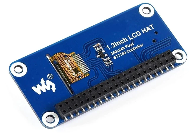 Alt view image 5 of 7 - 1.3inch IPS LCD Display HAT for Raspberry Pi 240x240 Pixels with Embedded Controller Communicating via SPI Interface.