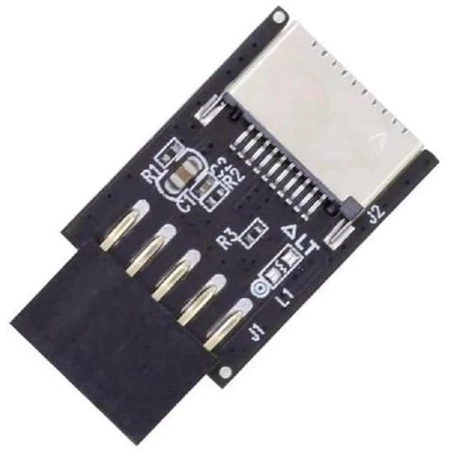 Alt view image 2 of 7 - Key-A Type-E to USB 2.0 9Pin/10Pin Header Adapter, USB 3.1 Front Panel Socket Converter for Motherboard