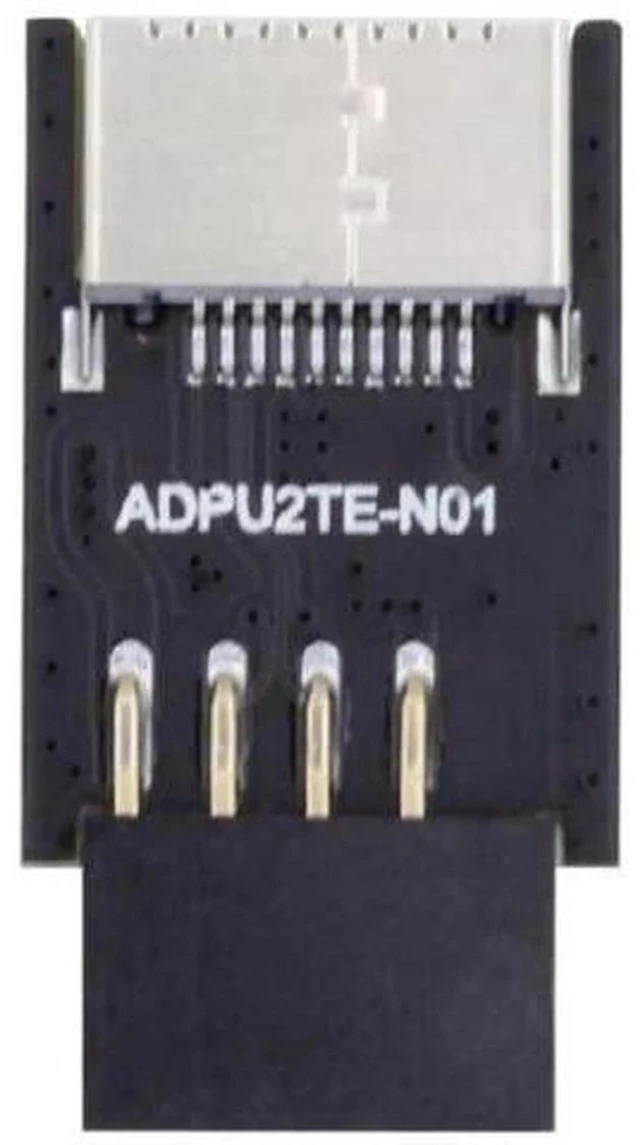 Alt view image 5 of 7 - Key-A Type-E to USB 2.0 9Pin/10Pin Header Adapter, USB 3.1 Front Panel Socket Converter for Motherboard