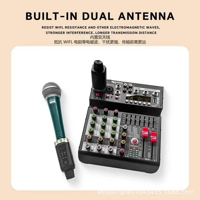 Alt view image 3 of 7 - GAW-MA15 Wireless Mic Adapter Kit UHF Transmitter & Receiver for Dynamic/Condenser Mics, Universal Wireless Conversion System