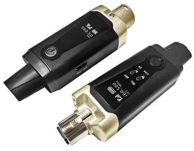 Alt view image 7 of 7 - GAW-MA15 Wireless Mic Adapter Kit UHF Transmitter & Receiver for Dynamic/Condenser Mics, Universal Wireless Conversion System