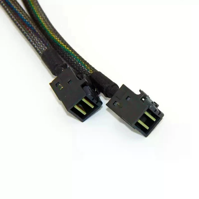Alt view image 3 of 4 - MiniSAS HD to MiniSAS HD Cable SFF-8643 to SFF-8643 Direct-Attach Interconnect Cable - 0.55m