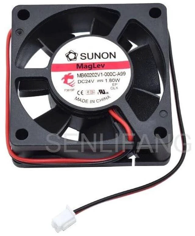 Main image of New 6CM 6020 Cooling MB60202V1-000C-A99 DC24V 1.80W 60 * 60 * 20MM Square Fan 2-Line Power Supply Chassis Cooler