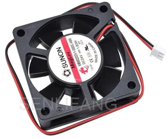 Alt view image 2 of 3 - New 6CM 6020 Cooling MB60202V1-000C-A99 DC24V 1.80W 60 * 60 * 20MM Square Fan 2-Line Power Supply Chassis Cooler