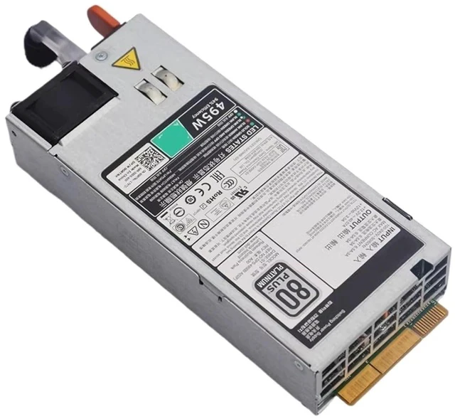 Alt view image 2 of 3 - 495W for R530 R630 R730 R730XD R740 T430 T630 Server Power Supply D495E-S0 D495E-S1 F495E-S0 02FR04 0N24MJ 09338D