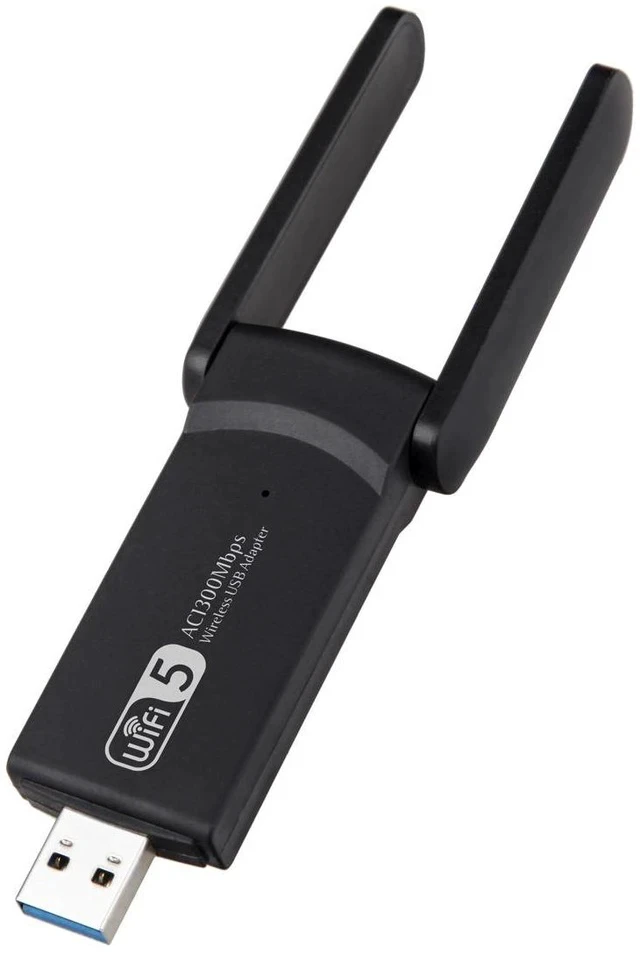 Alt view image 3 of 6 - 1300Mbps Dual-Band USB WiFi Adapter 5.8G / 2.4G AC1300 Wireless Network Card, Driver-Free for Windows 10/11, USB WiFi Receiver for Desktop / Laptop - RTL8812BU