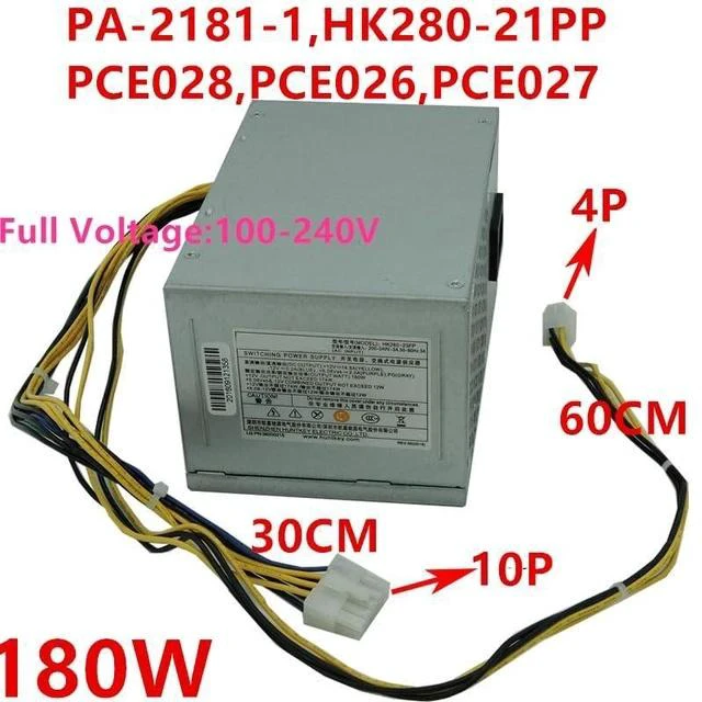 Alt view image 2 of 6 - PSU for M4600 M4650 E74 E700 M710T M8600 180W Power Supply PA-2181-1 HK280-21PP PCE027 PCE028