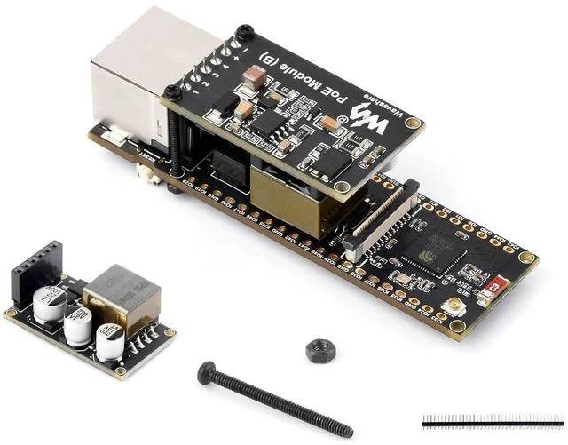 Main image of ESP32-S3 PoE ETH Development Board Based on ESP32-S3R8,ESP32 S3 Ethernet Module, 10/100Mbps RJ45 Ethernet Port,Dual Core Processor,Support Wi-Fi & Bluetooth