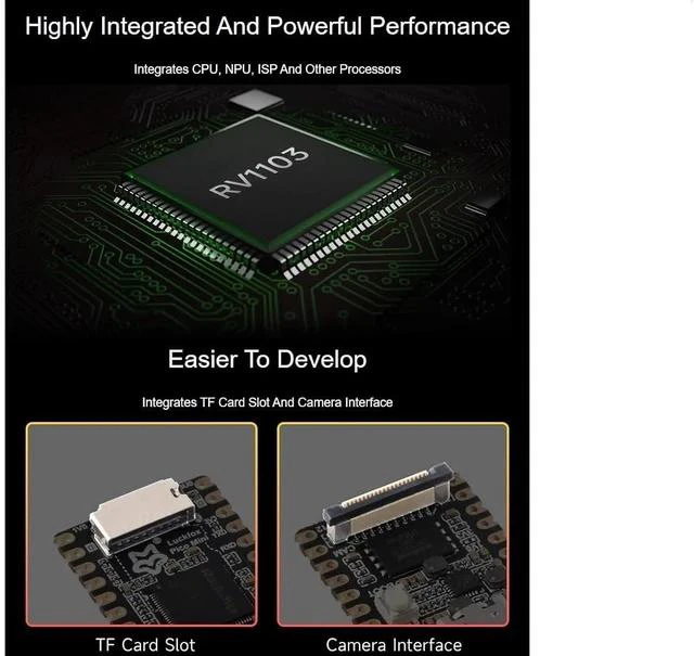 Alt view image 5 of 7 - Luckfox Pico Mini RV1103 Linux Micro Development Board Based on RV1103 Chip with 128MB Flash,Integrates ARM Cortex-A7/RISC-V MCU/NPU/ISP Processors,USB Type-C Connector,CSI Camera Interface