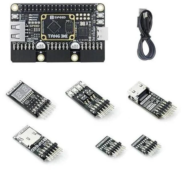 Main image of Sipeed Tang Primer 25K Dock FPGA Development Board MCU, RISCV, Modularisation, Gowin GW5A, PMOD SDRAM, 23K LUT4, MIPI 2.5Gbps (25K Pmod Paket)