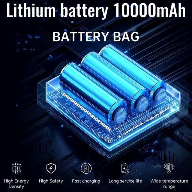 Alt view image 6 of 7 - Rechargeable Battery-Powered Mini Projector 4K Supported, Auto Keystone Correction, WiFi & Bluetooth, Compact Portable for Home Theater, Camping & Travel