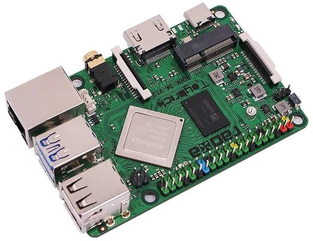 Alt view image 2 of 6 - Rock 3 Model A SBC Rockchip RK3568 Quad-core Cortex-A55 Processor Brings M.2 Slots for NVMe SSD, WiFi 6 to Raspberry Pi Form Factor (8G Version)