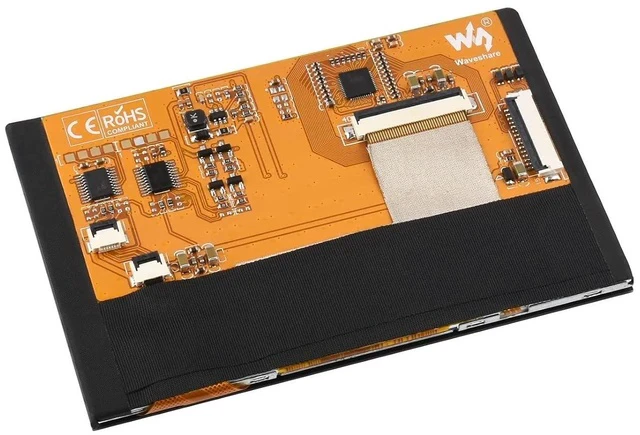 Alt view image 2 of 7 - 4.3inch DSI Display, 800 × 480 Resolution, IPS, Compatible with Raspberry Pi 4B/3B+/3A+/3B/2B/B+/A+, CM3/3+/4, Touch Version