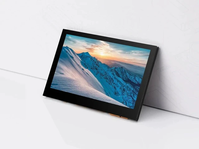 Alt view image 3 of 7 - 4.3inch DSI Display, 800 × 480 Resolution, IPS, Compatible with Raspberry Pi 4B/3B+/3A+/3B/2B/B+/A+, CM3/3+/4, Touch Version