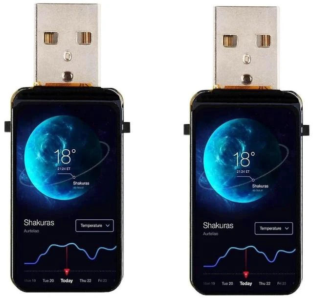 Main image of 2 Pack ESP32-S3 1.47inch Display Development Board,172×320 Resolution 262K Color RGB LED,Supports Multiple Peripherals