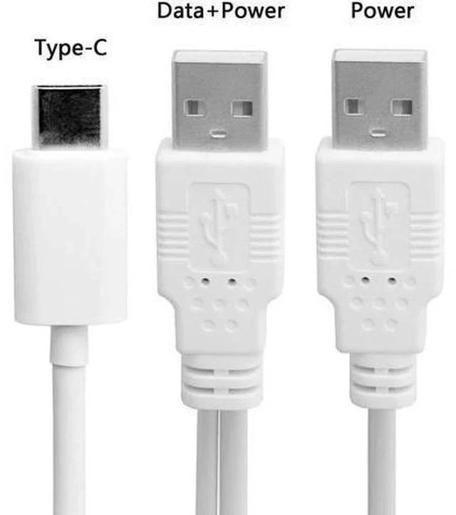 Alt view image 5 of 6 - USB3.1 Type-C to Dual USB-A Male Y Splitter Cable | Extra Power Supplement for External Hard Drive & Smartphones
