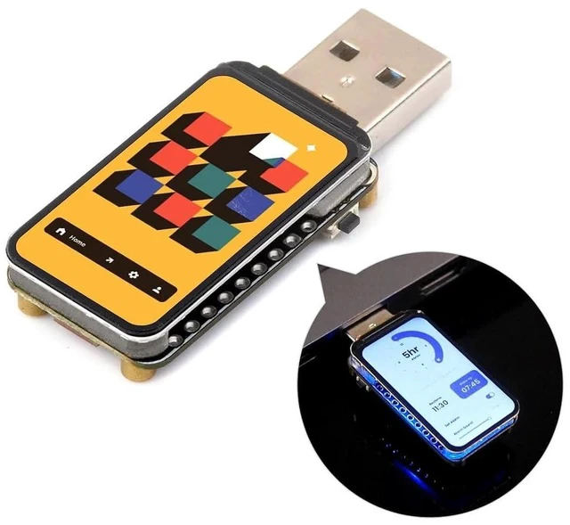 Alt view image 7 of 7 - 2 Pack ESP32-S3 1.47inch Display Development Board,172×320 Resolution 262K Color RGB LED,Supports Multiple Peripherals