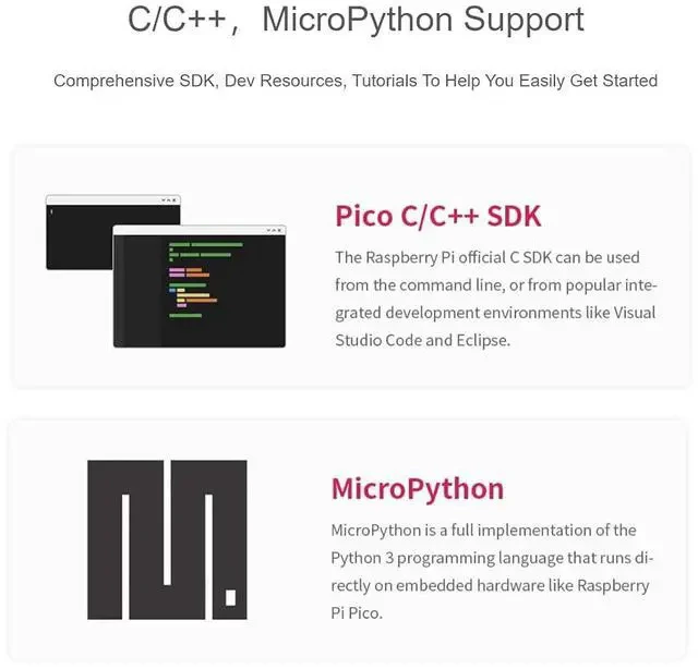 Alt view image 4 of 7 - RP2040-Zero Mini Board High-Performance Pico-Like MCU Board Based on Raspberry Pi Microcontroller Chip RP2040,USB-C Connector,Low-Cost, Support C/C++,MicroPython