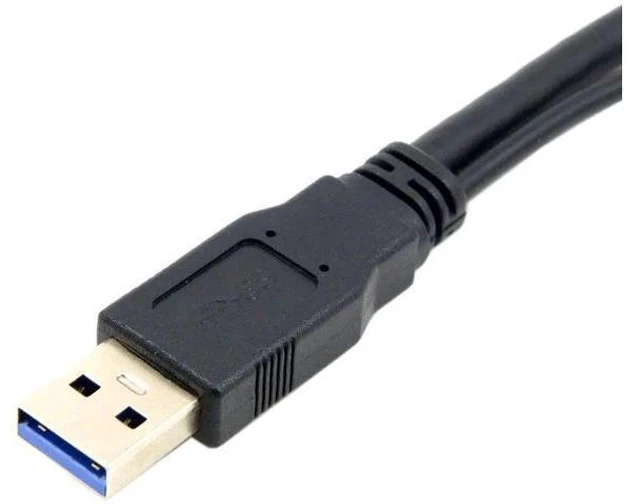 Alt view image 4 of 7 - USB3.0 Y-Splitter Cable | Single Type-A Male to Dual Type-A Female Extra Power Data Cord for 2.5-inch Portable Hard Drives