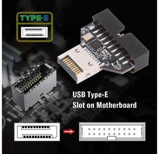 Alt view image 5 of 7 - USB 3.0 20Pin Header to Type-E IDC Socket Adapter with CH334P Chip, USB 3.1 Front Panel Converter for Desktop Motherboard
