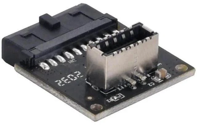 Alt view image 5 of 7 - USB 3.1 Type-E Front Panel Socket to USB 3.0 20Pin Header Male Extension Adapter for Motherboard