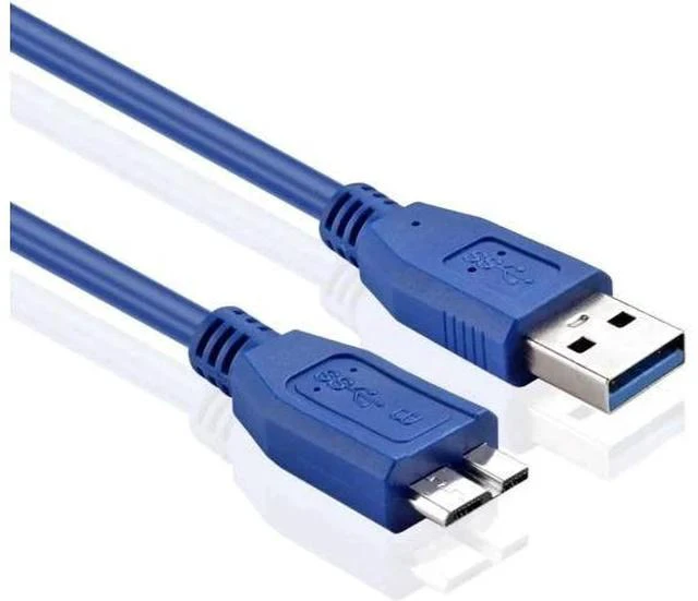 Alt view image 2 of 4 - 1M/3FT Blue USB3.0 Type A Male to Micro B Male Superspeed Data Sync & Charging Cable