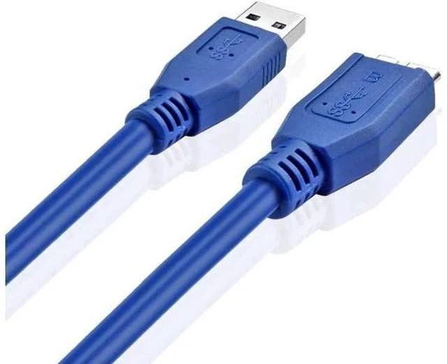 Alt view image 4 of 4 - 1M/3FT Blue USB3.0 Type A Male to Micro B Male Superspeed Data Sync & Charging Cable