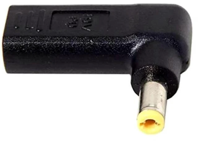 Main image of 90 Degree Angled USB3.1 Type-C to DC 5.5×2.5mm PD Trigger Emulator Adapter, 20V Fixed Output