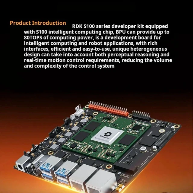 Alt view image 7 of 7 - RDK S100 Development Board Robot Kit, ROS, 6xARM Cortex-A78AE CPU, AI Development, Sweet Potato Robot, Up to 80 Tops of Computing Power (Only MCU Interface Expansion Board)