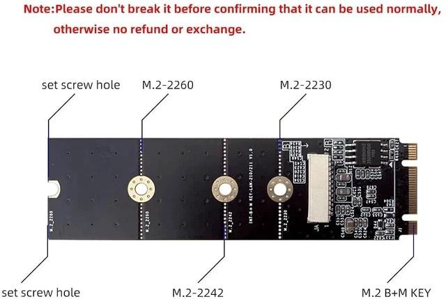 Alt view image 7 of 7 - M.2 A E Key to 2.5 Gigabit Ethernet,Support X1X86 SBC, Intel i226 2.5G Ethernet Server NIC, Interface Card10/100/1000/2500 Mbps RJ45 LAN, Support 2230
