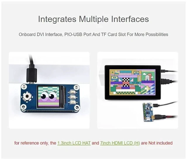 Alt view image 3 of 7 - RP2040-PiZero Development Board Based On Raspberry Pi RP2040 Microcontroller,264KB SRAM and 16MB Onboard Flash Memory,DVI Interface, TF Card Slot and PIO-USB Port