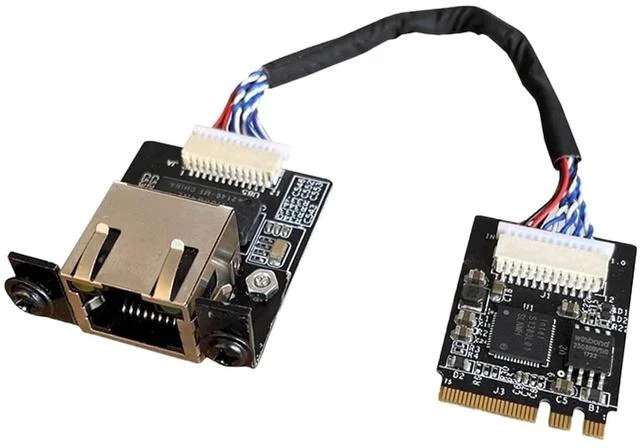 Main image of i226-V Gigabit 2.5G Ethernet Server NIC Card - M.2 Interface for Enhanced Network Speeds,Support X1 X86 SBC, 10/100/1000/2500 Mbps RJ45 LAN (M.2 A + E Key,20CM)