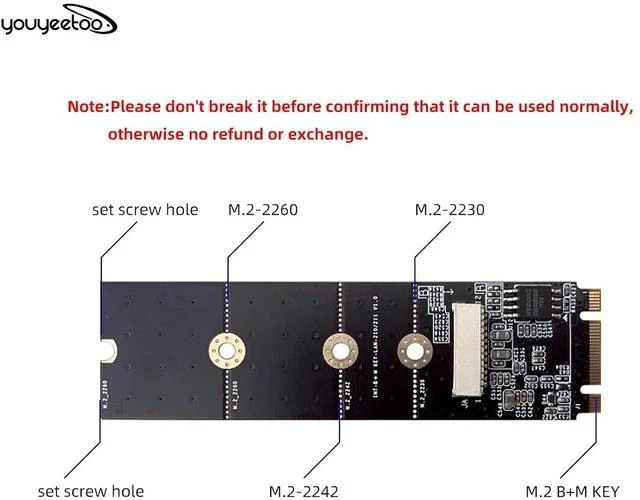 Alt view image 7 of 7 - i226-V Gigabit 2.5G Ethernet Server NIC Card - M.2 Interface for Enhanced Network Speeds,Support X1 X86 SBC, 10/100/1000/2500 Mbps RJ45 LAN (M.2 A + E Key,20CM)