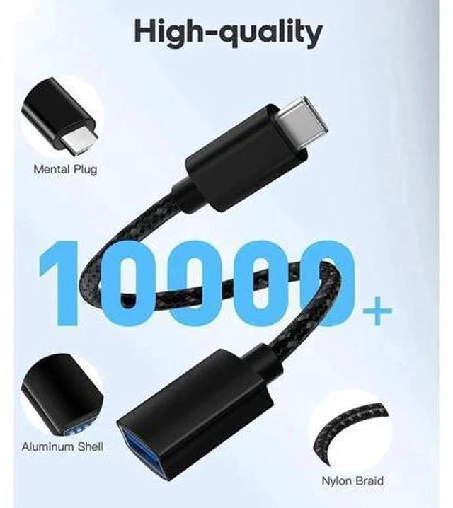 Alt view image 4 of 7 - 2 Pack 10Gbps USB C to USB 3.0 Adapter, USB Type C Male to USB 3.1/3.2 Female OTG Converter Compatible with Thunderbolt 3/4 for MacBook, Tablet & Smartphone