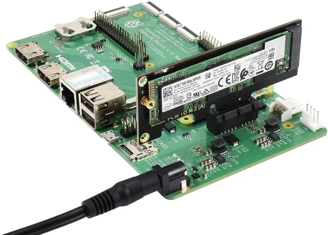 Alt view image 3 of 5 - NVMe Adapter M.2 SSD PCIe Adapter to PCI-e x4/x8/x16 Adapter Card Support M.2 (M Key) NVMe SSD 2230 2242 2260 2280 Compatible with Raspberry Pi Compute Module 4